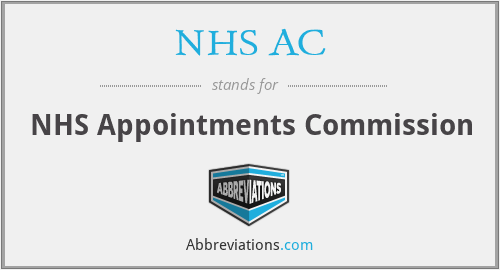 NHS AC - NHS Appointments Commission